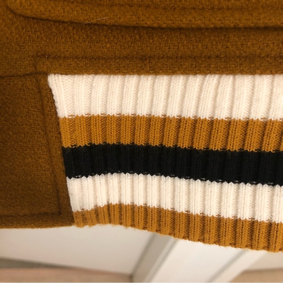 Sandro wool and leather bomber jacket - Picture 9 of 12